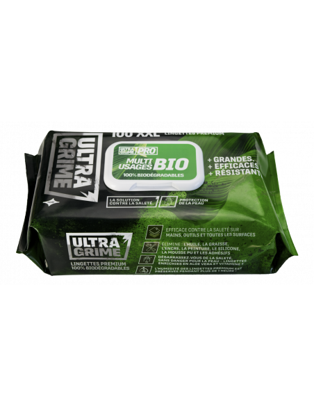 Ultragrime pro lingette 100% biodégradable x100 XXL