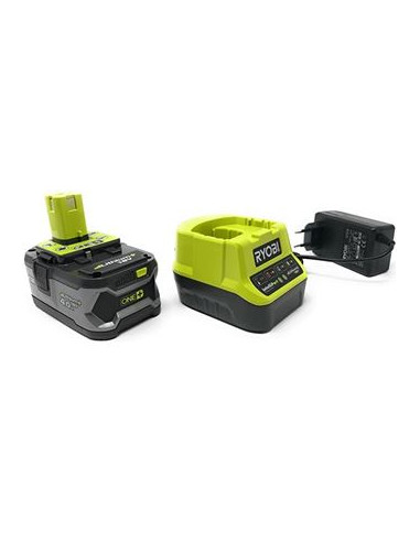 Lot d'1 batterie et d'1 chargeur RYOBI, 18 V, 4 Ah Rc18120-140 lithium-ion