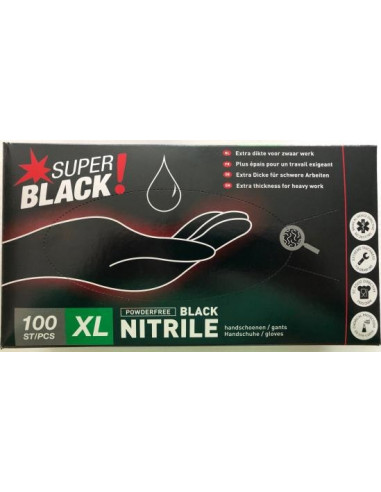 Gants Super Black boite de 100 PCS