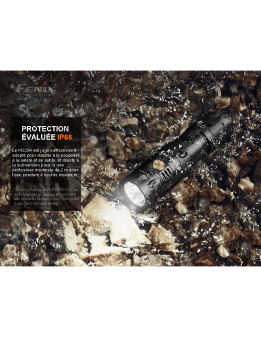 Lampe Torche Fenix PD25R – 800 Lumens, LED, Aluminium, Neuve